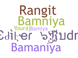 별명 - Bamniya