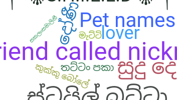 별명 - Sinhala