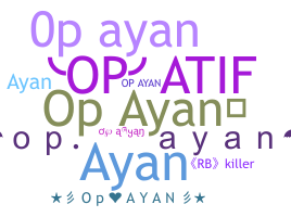 별명 - OpAyan