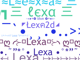 별명 - lexa2d