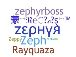 별명 - Zephyr