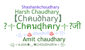 별명 - Chaudhary