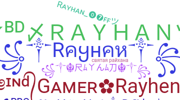 별명 - Rayhan