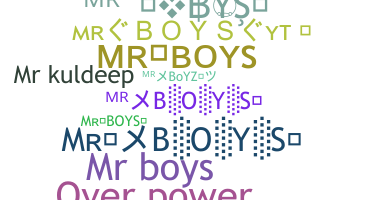 별명 - Mrboys