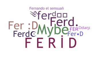 별명 - Ferd
