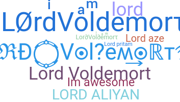 별명 - LordVoldemort