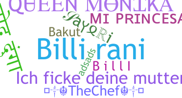 별명 - Billi
