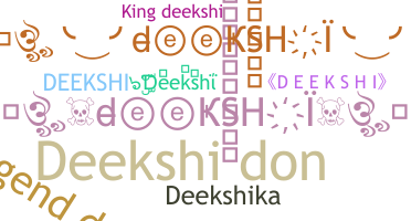 별명 - Deekshi