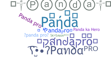 별명 - pandapro