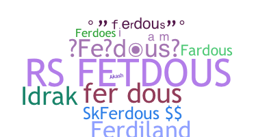 별명 - Ferdous