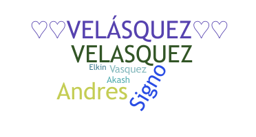 별명 - Velasquez