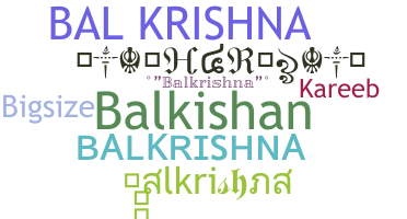 별명 - Balkrishna