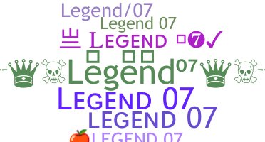 별명 - Legend07