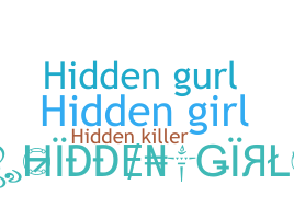 별명 - hiddengirl