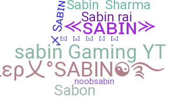 별명 - Sabin