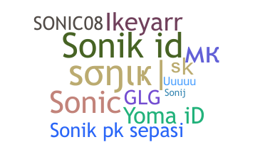 별명 - Sonik