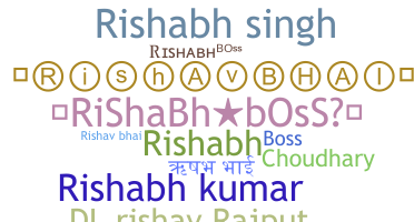별명 - Rishabhboss