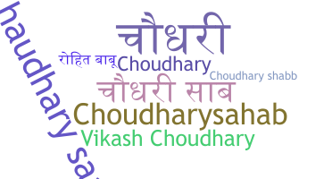 별명 - Choudharysaab