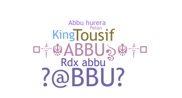 별명 - abbu