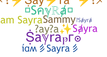 별명 - Sayra