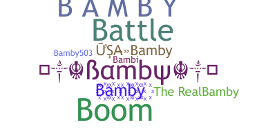 별명 - Bamby