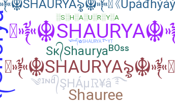 별명 - shaurya