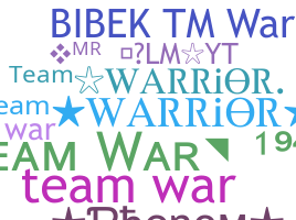 별명 - TeamWar