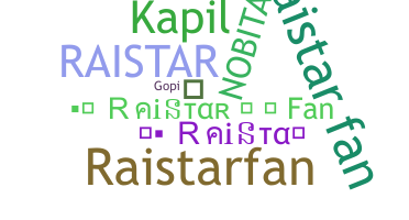 별명 - RaistarFan