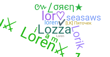 별명 - loren