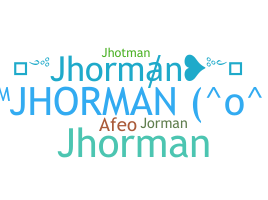 별명 - jhorman
