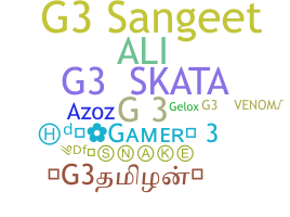별명 - G3