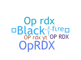 별명 - OPRDX