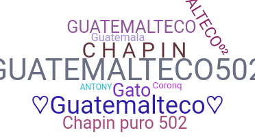 별명 - Guatemalteco