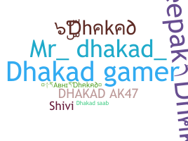 별명 - Dhakad