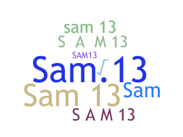 별명 - Sam13