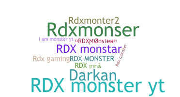 별명 - RDXmonster