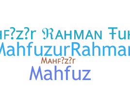 별명 - Mahfuzur
