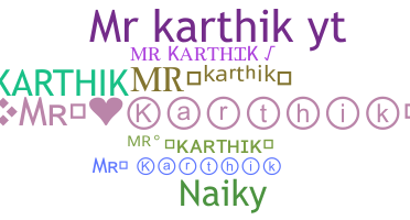 별명 - Mrkarthik