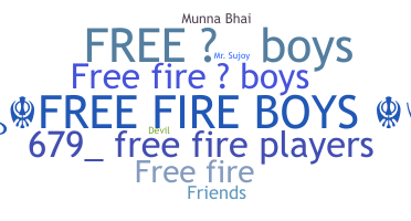 별명 - Freefireboys