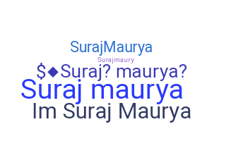 별명 - Surajmaurya