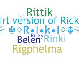 별명 - Rikki