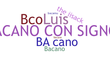 별명 - bacano