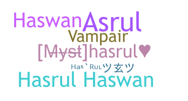 별명 - Hasrul