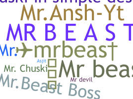 별명 - mr.beast
