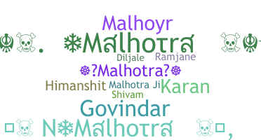 별명 - Malhotra