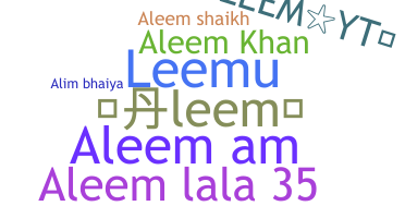 별명 - Aleem