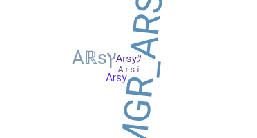별명 - arsy