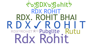 별명 - RDXRohit