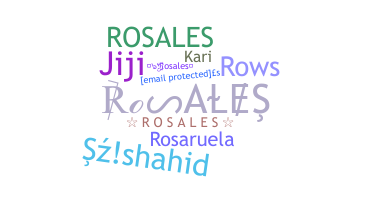 별명 - Rosales