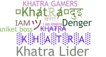 별명 - khatra